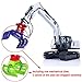 TOUCAN RC HOBBY 1/18 White RC Hydraulic Excavator Kabolite K961-100S Hydraulic Heavy Digger Machine