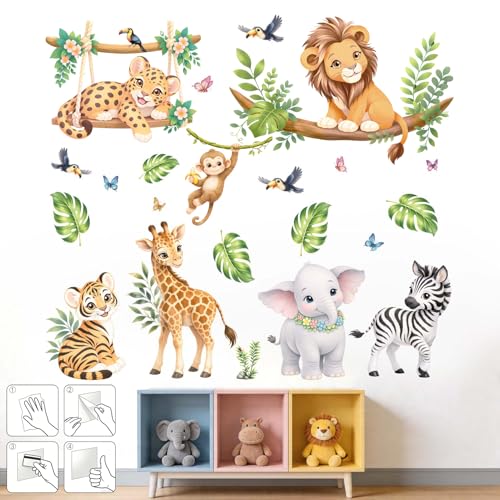 Amimagen Animals Wall Stickers for Nursery: Under 30 Minutes Installation