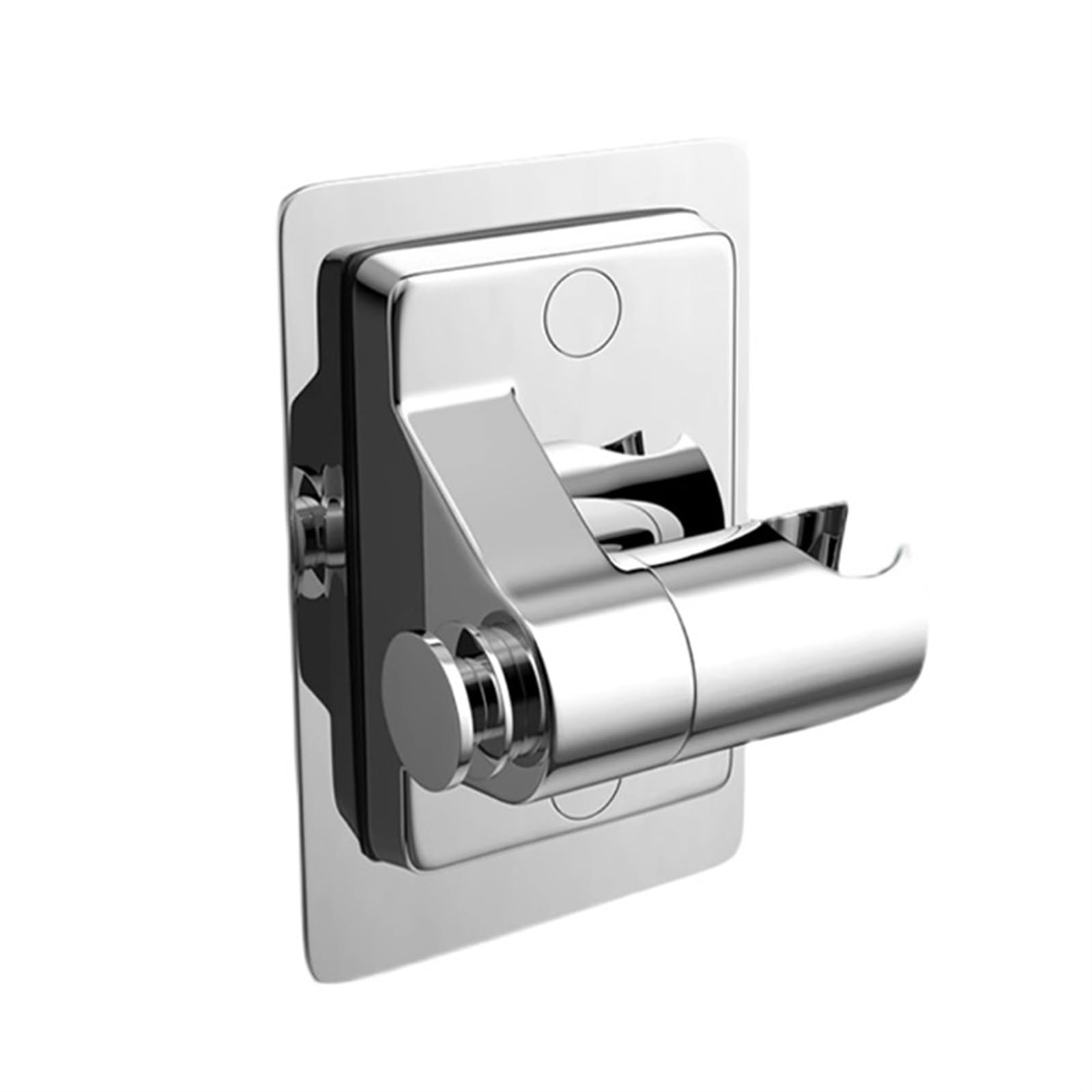 Djskldf Type 1-Silvery Shower Head Holder 1Pc Adjustable Shower Head Holder Wall Mounted Punch-Free Handheld Bracket With Hook Bathroom Accessories(Type 1-Silvery)