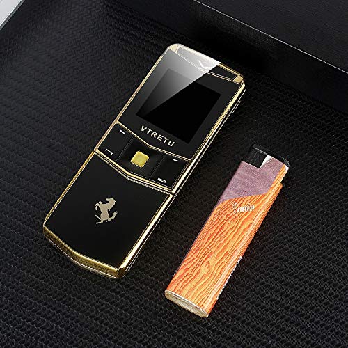 Image of SKYSHOP Luxury V05 Metal Body Design Dual Sim GSM Cute Keypad Slider Mobile Phone (Gold)