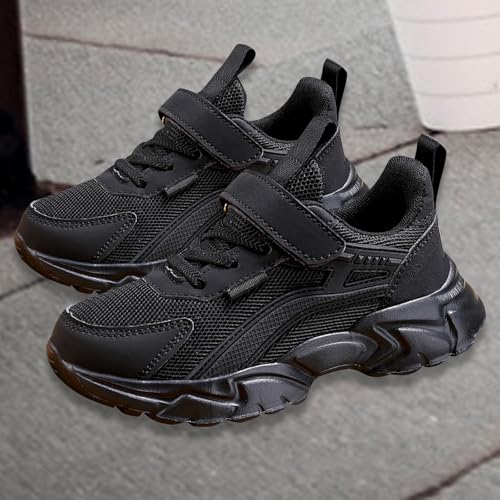 Boys Girls Athletic Shoes Lace-Up Non-Slip Lightweight Sports Shoes Basketball Running Hiking Outdoor Sneaker2