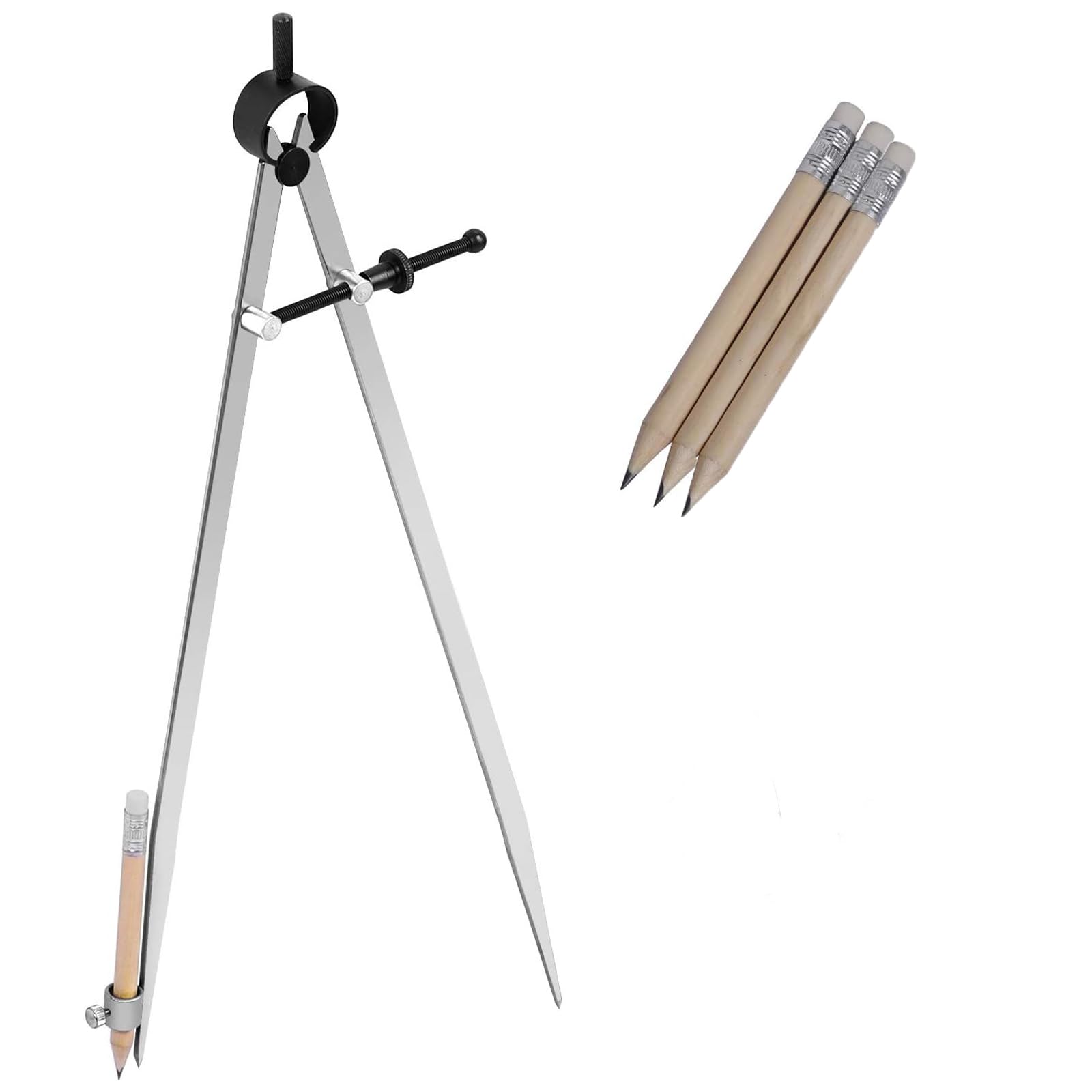 Dessin Compass Professional Boîtier De Travail à Bois Avec Support D'aile Et De Crayon, Grande