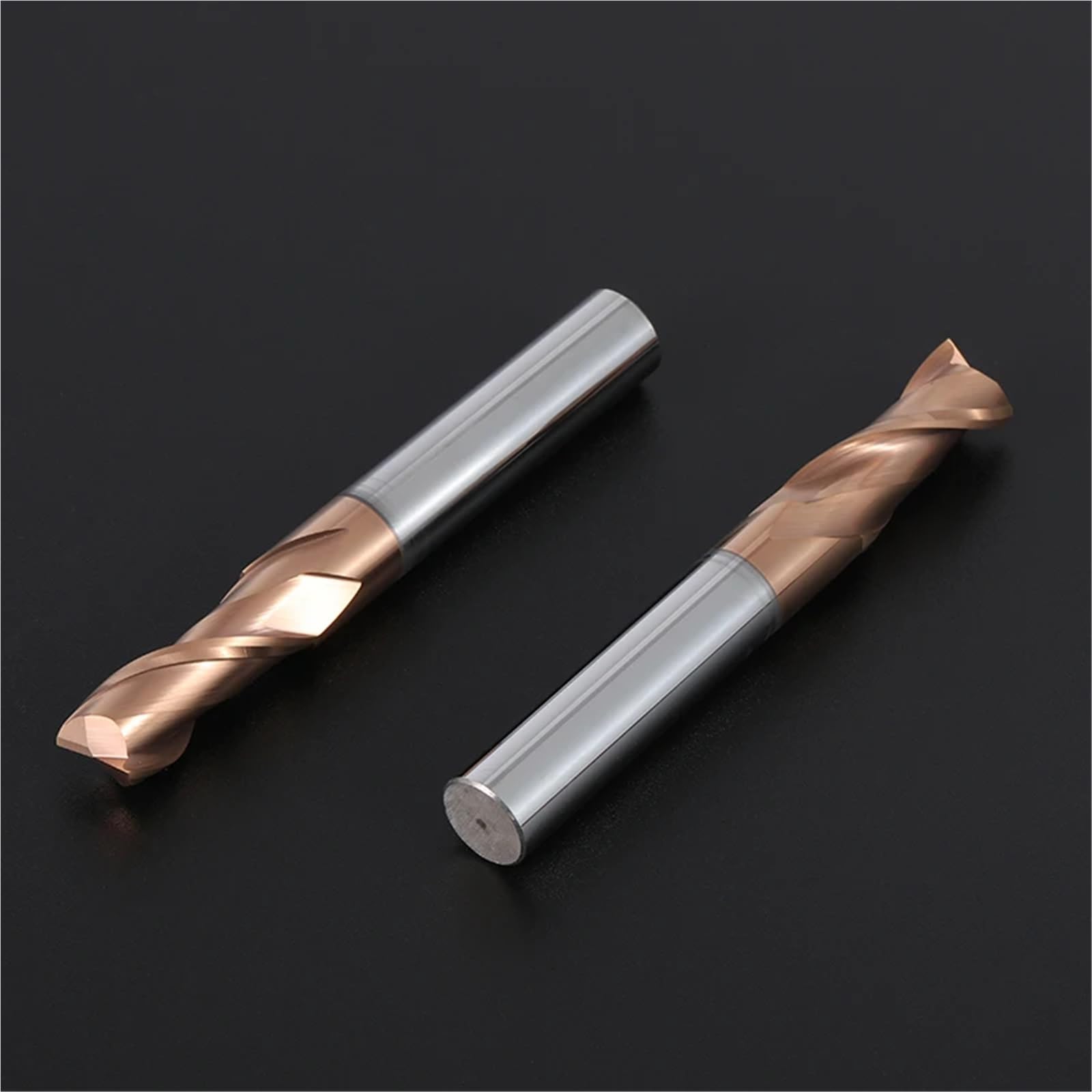 1 pieza de fresas de carburo de 1, 2, 4, 5, 6, 8, 10, 12 mm, 2 ranuras, cortador de fresado, herramienta de acero de tungsteno con revestimiento de aleación, fresa de extremo de mecanizado CNC(12X12DX