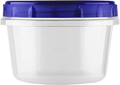 Miniatura 1 de [Paquete de 10] Contenedores de almacenamiento con tapa giratoria de 16 onzas, recipientes herméticos de plástico reutilizables para almacenamiento