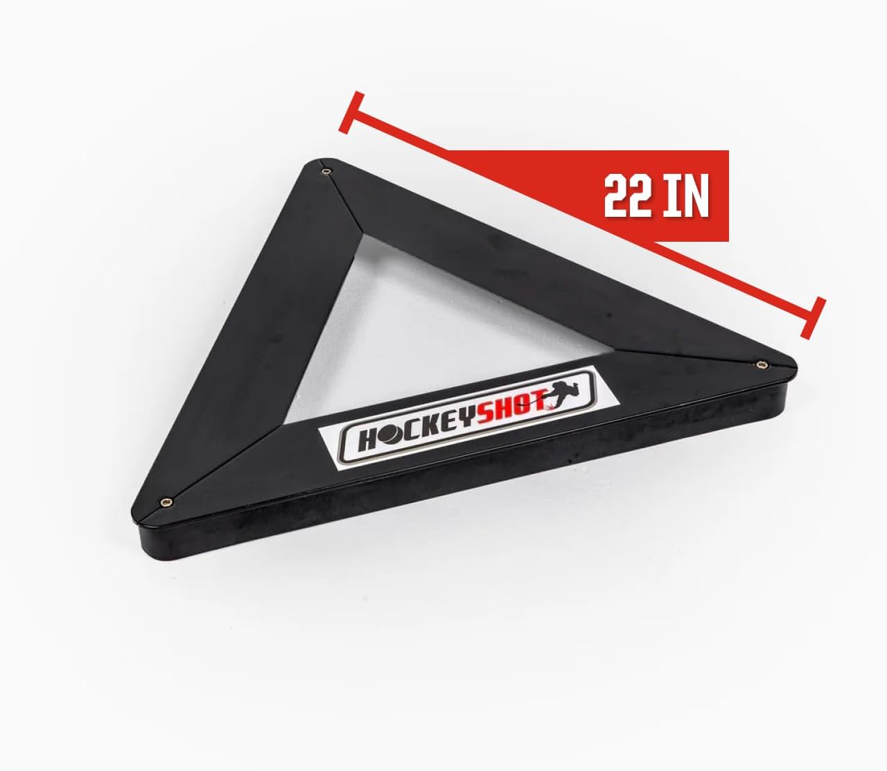 HockeyShot Extreme Triangle Passer 2.0 – Ultimate Hockey Passer Puck Rebounder, Durable Steel Frame, Realistic Rubber Rebounder, Compact 3-Sided Design, Easy to Carry and Store, On and Off-Ice Use