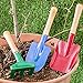 Toyvian Giardinaggio Set di Strumenti Include Secchio Pale Rastrello Bambini Giardino Fiorito Strumento Kit in Metallo Piccolo Giardino Giocattoli Set per Esterno Finta Il Gioco (Colori