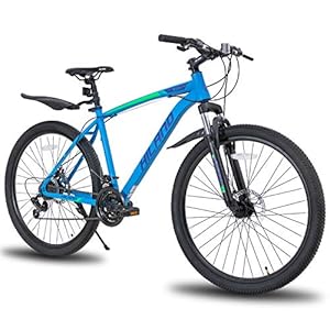 Hiland Mountainbike, 26/27,5 inch, Shimano 21 versnellingen, met stalen frame, schijfremmen, verende voorvork…