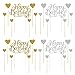 28 Piezas Topper Feliz cumpleaños, Happy Birthday Decoraciones para Tarta, para Cumpleaños Baby Shower Fiesta Temática(Oro, Plata)