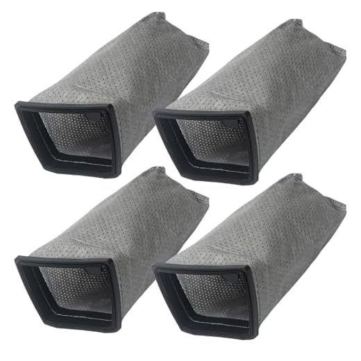 HEPA Cloth Filter Bags Replacement for Hoover Porta Power Swingette S1015 S1029 CH30000 Commercial Canister Vacuum Cleaner Bag, Replace 43662023 (4 Pack)