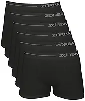 Kit 6 Cuecas Boxer Microfibra, Zorba, Masculino