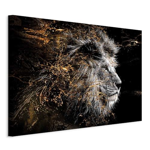 murando - Wandbilder XXL Löwe 120x80 cm 1 tlg Bilder Leinwandbild Leinwand...