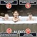ALEKO Inflatable Hot Tub Spa | Personal High Powered Jetted Bubble | with Fitted Cover and 3 Filters | 160 Gallon | 4 Person Square | Brown | HTISQ4BR