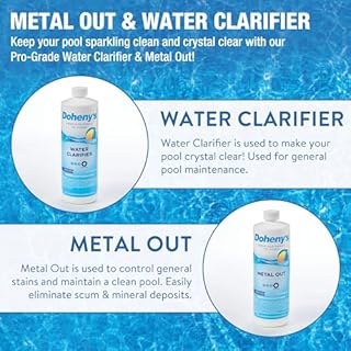 Doheny's Ultimate Pool Opening Start-Up Kit | Made in USA | Includes Metal Out, Algae Control, Clarifier & Super Shock | Prevents Stains, Rust & Scale | Free 10-Pack Test Strips | Pro-Grade Chemicals