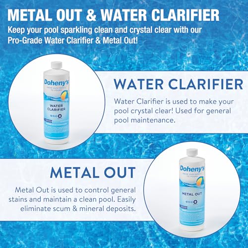 Image of Doheny's Ultimate Pool Opening Start-Up Kit | Includes Metal Out, Spring Control, Clarifier & Super Shock | Prevents Stains, Rust & Scale | Free Test Strips | Pro-Grade Pool Chemicals