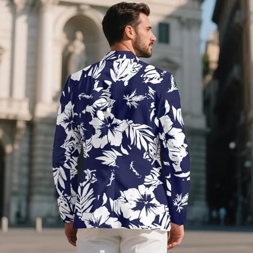 Big and Tall Suits for Men Lapel Men's Sport Coats & Blazers for Casual Party 1 Button Mens Blazers with Pockets3