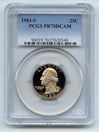 1983 S Washington Quarter 1983 S 25C Washington Quarter Proof PCGS PR70DCAM Quarter PR-70 PCGS DCAM