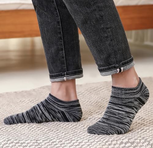 Image of 12-30 Pairs Low Cut Ankle Socks for Men Thin Breathable Casual No Show Athletic Socks Bulk