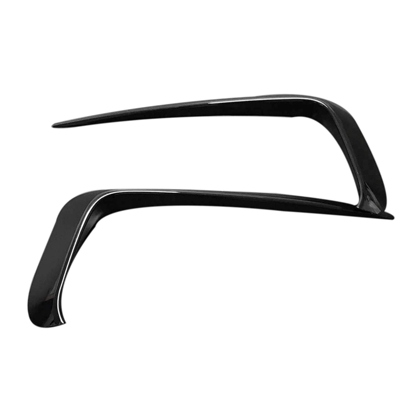 2 pièces séparateur de becquet couvercle phare antibrouillard pare-chocs avant noir brillant voiture, for Jetta, Mk7 2019-2020