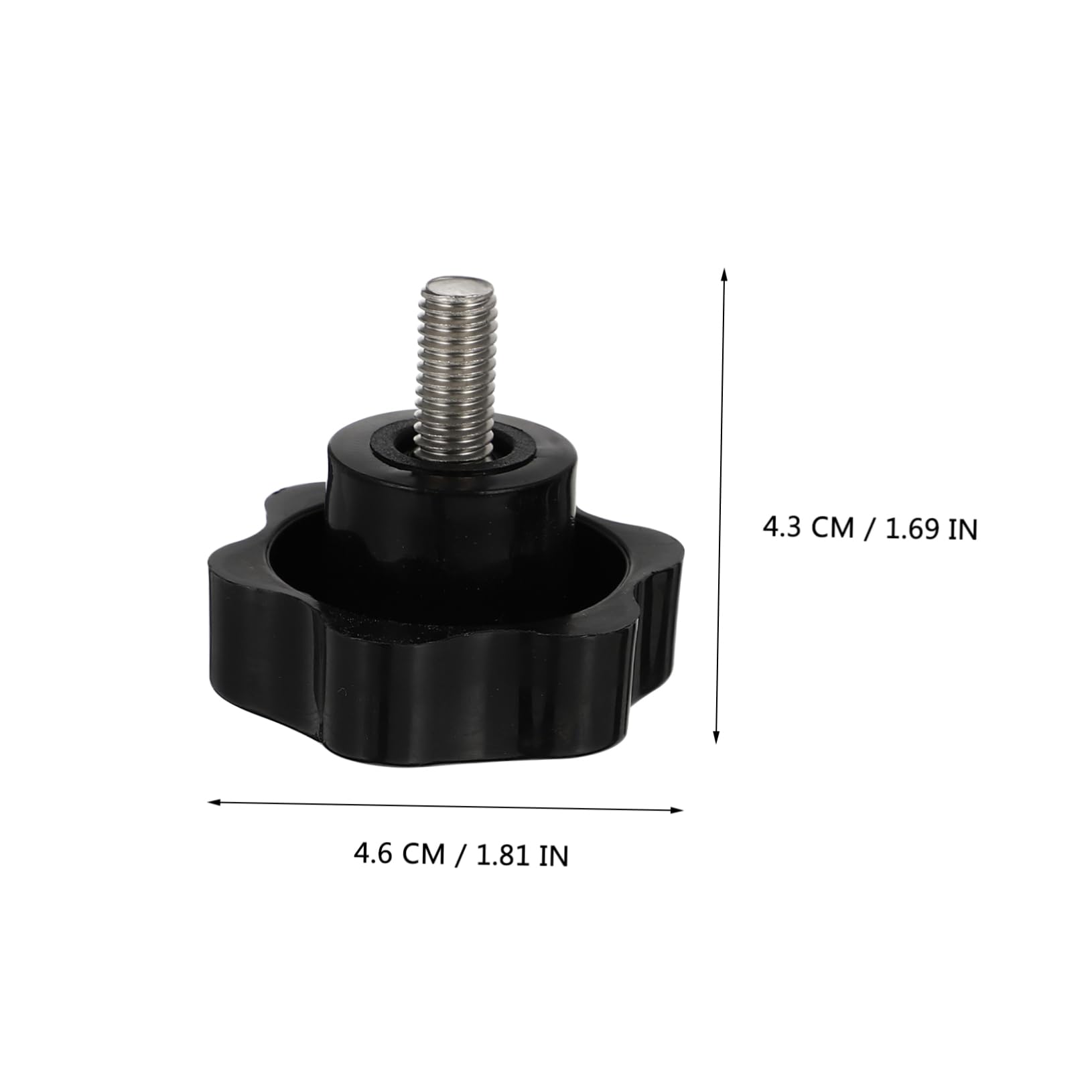 HOMOCONO 4pcs Clamping Screw Knob Threaded Knobs Flan Mold with Lid Easy to Install Knob Star Knobs Thread Steel Tightening Screws Thread Head Science Girl Pin Hex Nuts 304 Stainless Steel