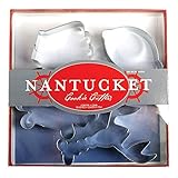 Fox Run 36021 Nantucket Seafood Cookie Cutter Set, Tin-Plated Steel, 5-Piece