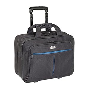 PEDEA Business Trolley Premium Air Valise à roulettes pour Ordinateur Portable jusqu’à 17,3 Pouces (43,9 cm) avec Compartiment pour nuitée, Noir