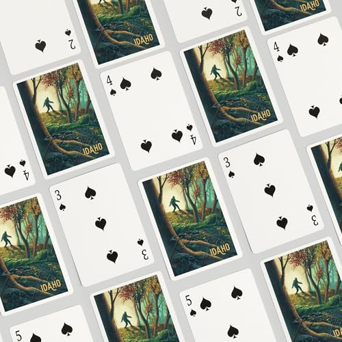 Lantern Press Idaho Wanderer Bigfoot Juego de 52 Cartas miniatura 4