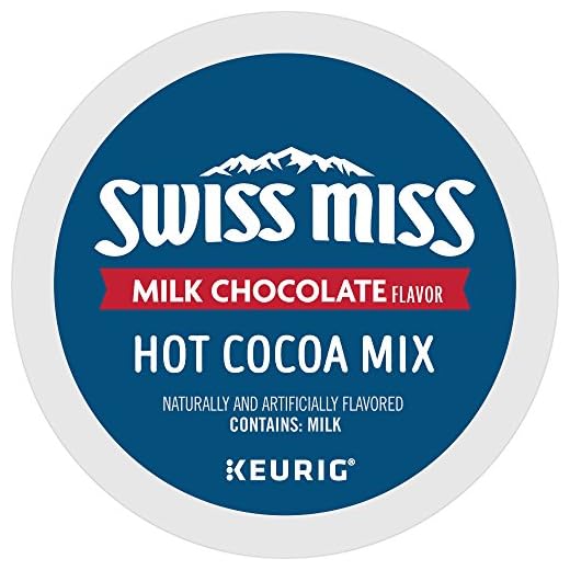 Swiss Miss Milk Chocolate Hot Cocoa Keurig Single-Serve K Cup Pods, 44Count, Milk Chocolate Hot Cocoa, 44Count, Blue