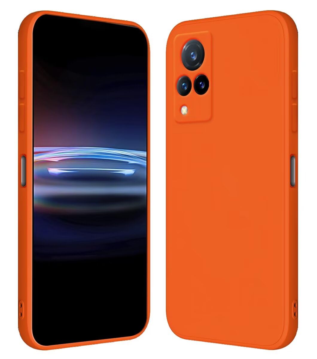 RankOne Handyhülle Für Vivo V21 5G – Weiche TPU Silikonhülle, Schwarz, Präzise Passform