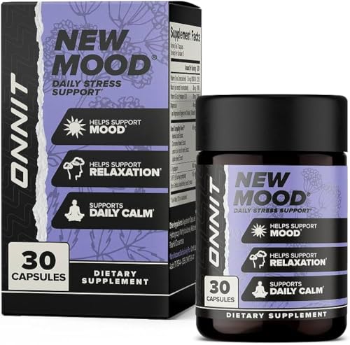 ONNIT New Mood Stress & Sleep Support Supplement with 5-HTP 30 Count