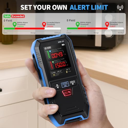 Detector EMF 4 en 1 portátil y recargable miniatura 6