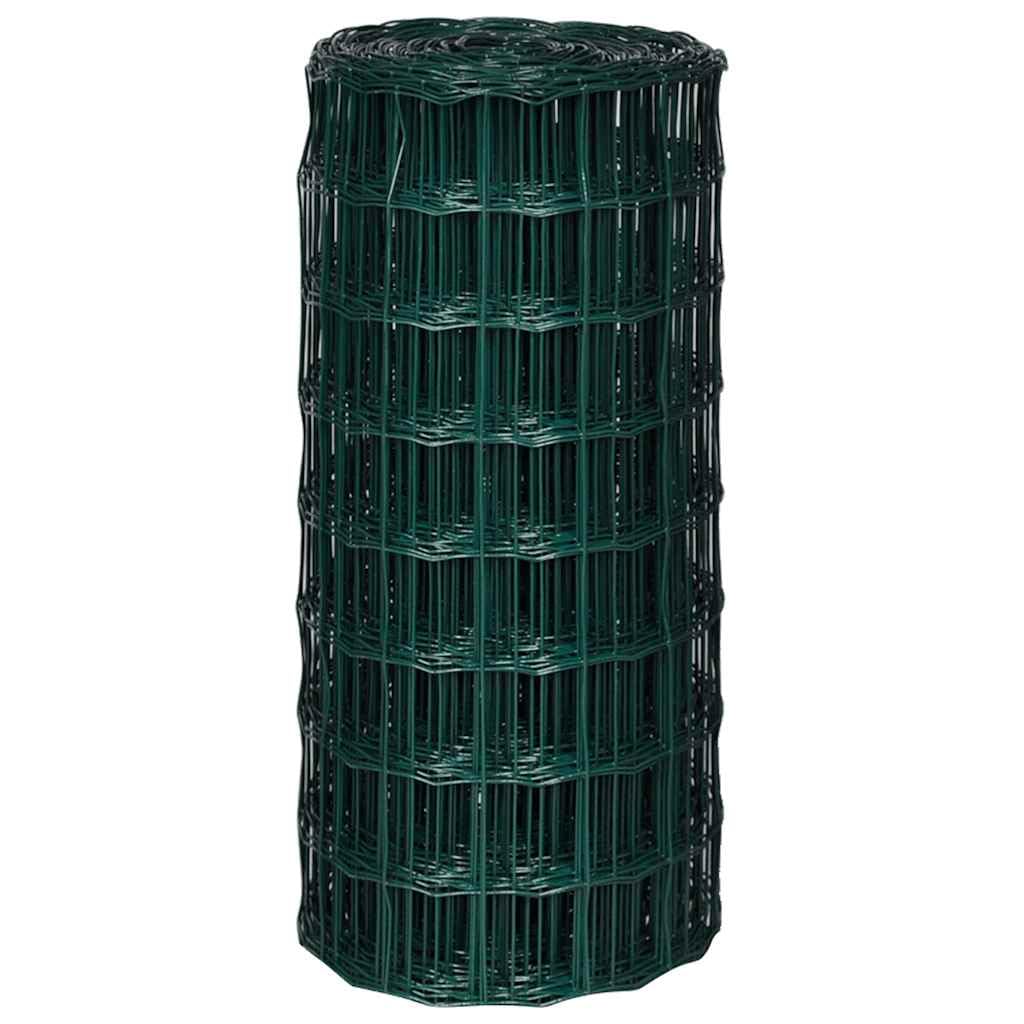 Recinzione Saldata Giardino 25x0,8m Nero Verde