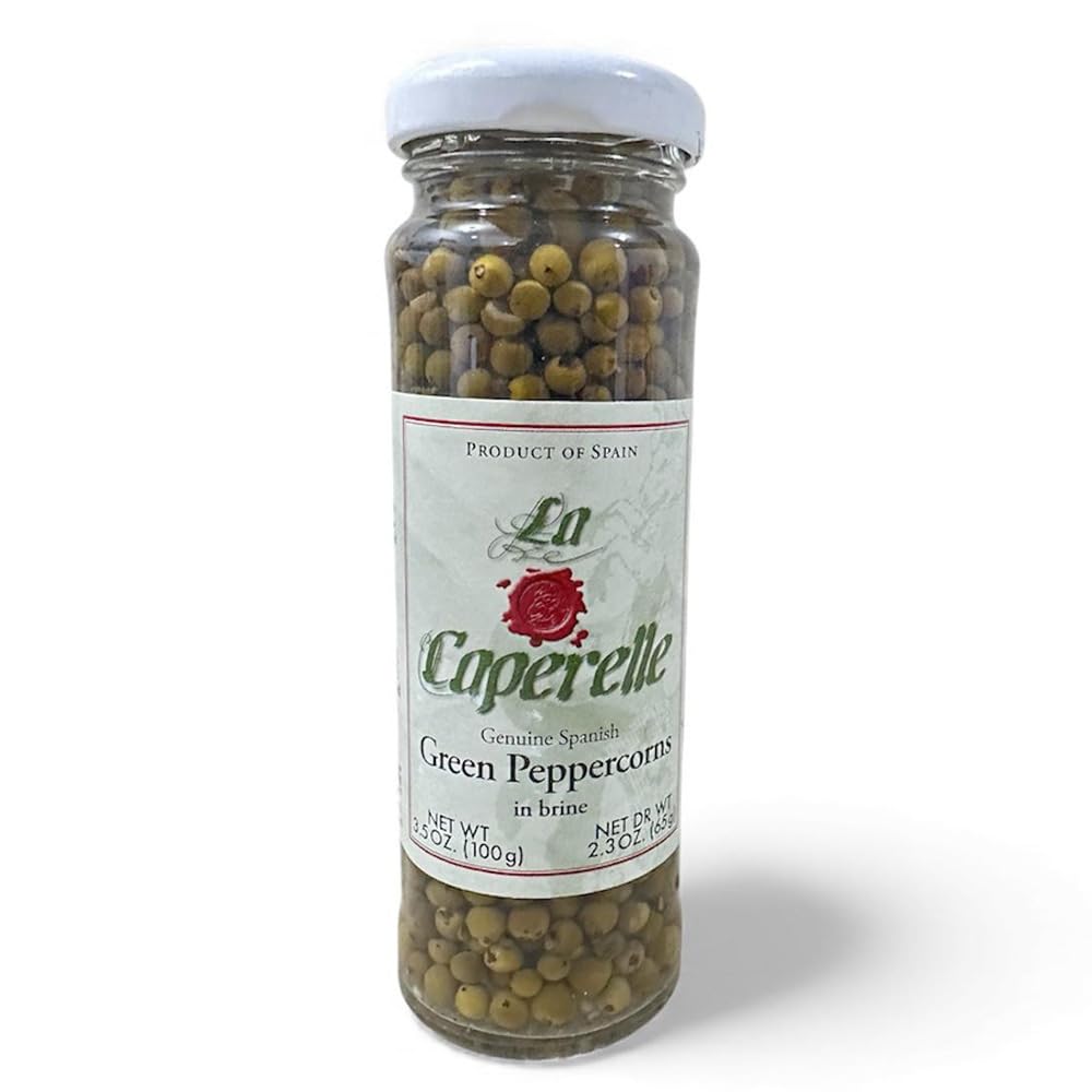 Green Peppercorns in Brine by La Caperelle (3.5 ounce)