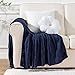 Battilo Navy Cable Knit Throw Blankets for Couch, Super Soft Warm Cozy Decorative Knitted Throw Blanket for Bed, Sofa, Chair 50