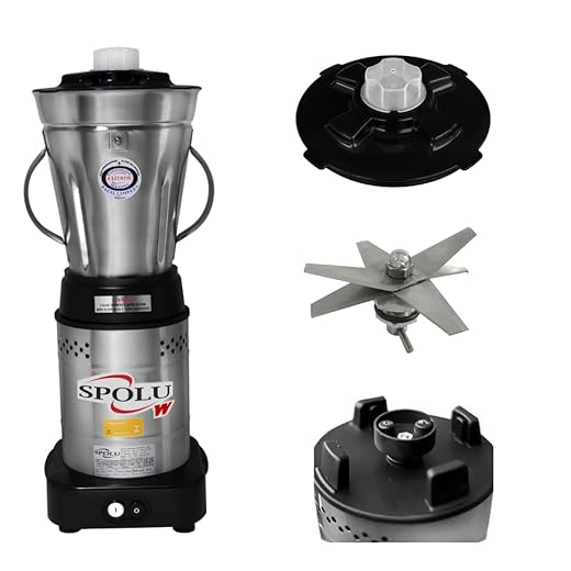 Liquidificador Industrial Baixa Rotação Spolu 4L Inox Bivolt