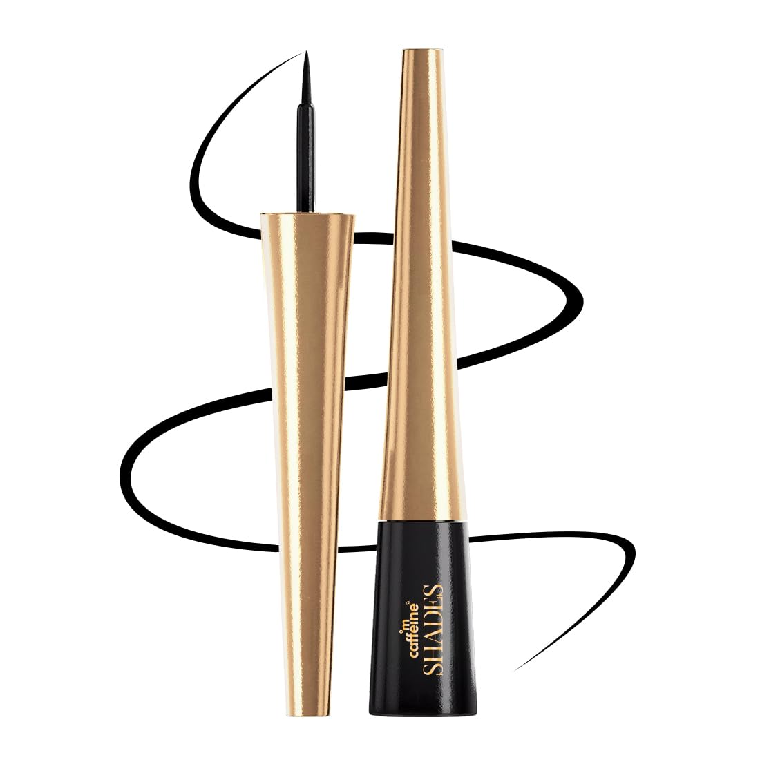 Intense Ink Waterproof Eyeliner | 12 Hrs+ Intense Matte Stay | Flexi Tip Brush For One Stroke Precise Application | Makeup Beauty Eye liner | Quick Drying, Smudge-proof,Long Lasting, Black Eyeliner - 3.5ml