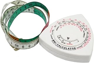 Körpermaß, 1,5 m, mit integriertem BMI-Rechner und Ein-Knopf-Ein-Knopf-Einzugsband für Fitness- und Gesundheits-Tracking