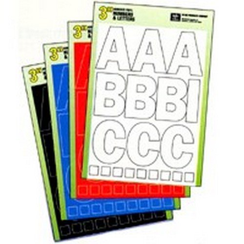 Hy-Ko Vinyl Letters And Numbers Self Adhesive 3 In.