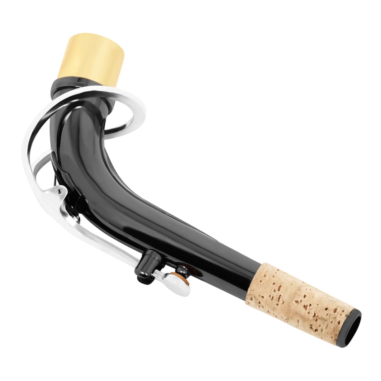ifundom 4pezzi Sassofono Curvo Ottone Accessorio Di Riparazione Per Collo Neck Sughero Strumenti Musicali Per Appassionati Di Musica
