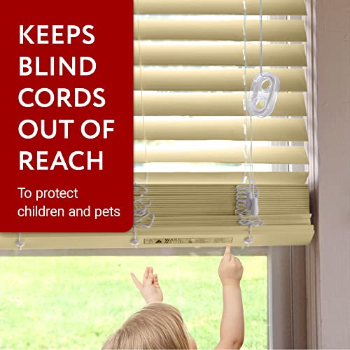 IMPRESA Window Shade Cord Winder - 4 Pack, Durable Plastic, Clear, Manage Heavy Blinds with Ease, No Tools Required - Image 2