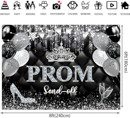 Fondo Fotográfico Plata 8x6ft para Fotografía y Eventos miniatura 2