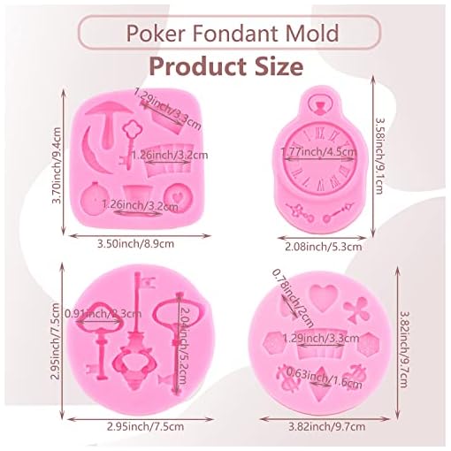 Alice Wonderland silicone molds- set of 4 - Image 3