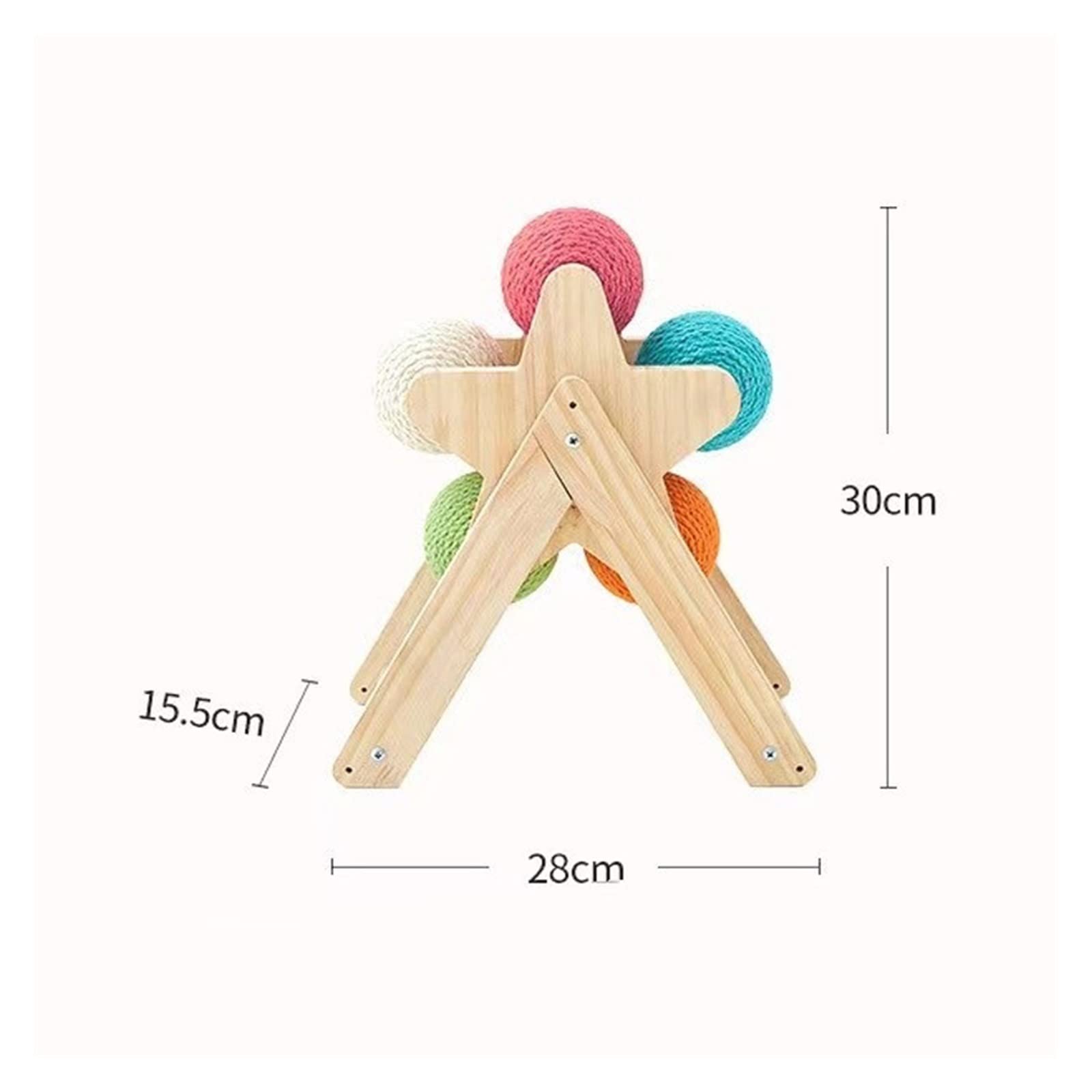 Albero da Arrampicata per Gatti Cat Scratching Ball Toy Kitten Rope Ball Board Grinding Paws Giocattoli Cats Scratcher Forniture for mobili for Animali Domestici Tiragraffi, Torre per Gatti