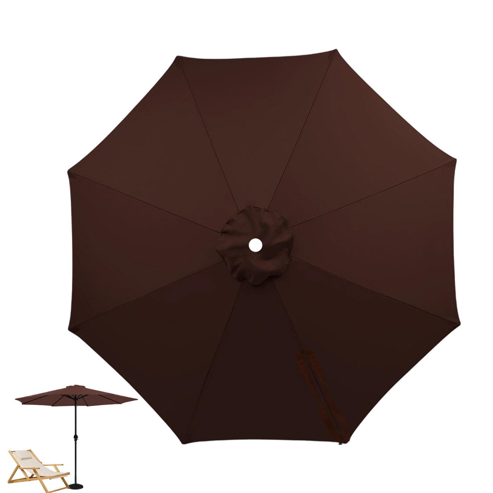 Toile de rechange pour parasol d'extérieur Toile Imperméable 8 Baleines