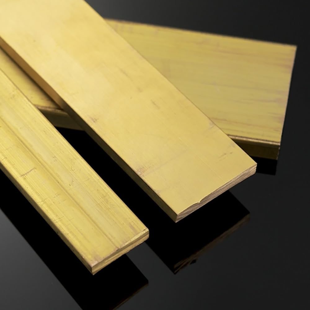 metal blanks H59 Brass Rods Flat Bar Copper Square Bar Width 4mm 5mm 6mm 8mm 10mm 15mm 20mm 60mm 80mm Thickness 3mm 4mm 5mm 6mm crafts stock(3 x 12 x 500mm)