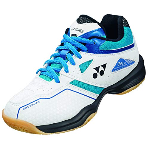 YONEX Power Cushion 36 Chaussures de badminton Junior - - blanc/bleu, 39 1/3 EU