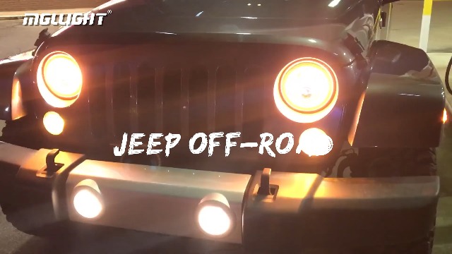 Amazon.com: MGLLIGHT 7 Inch LED Headlights with Blue Halo Ring