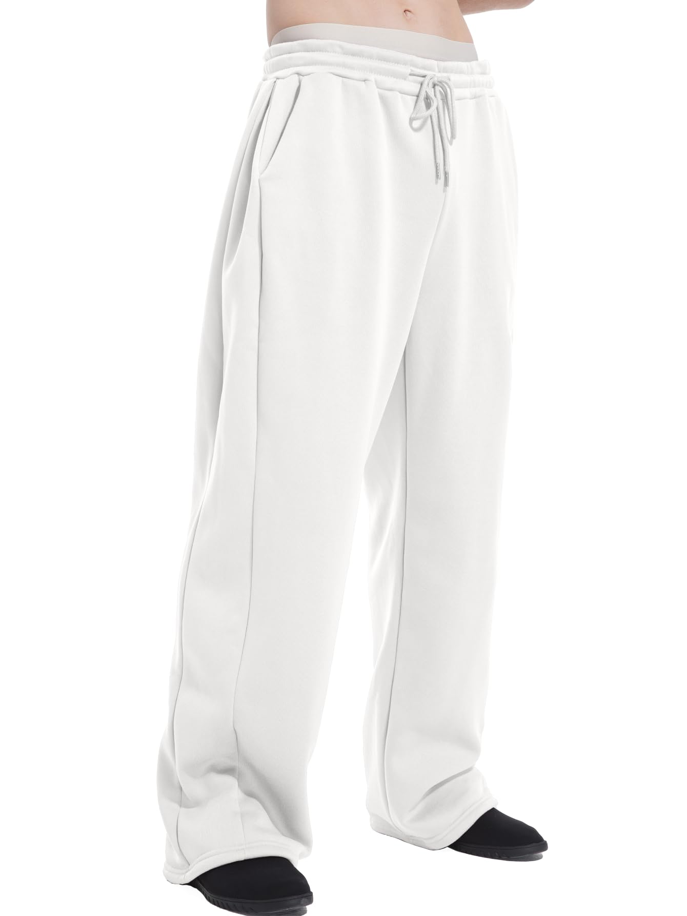 Snapklik.com : ZUGJAM Mens Baggy Sweatpants Wide Leg Lounge Sweat Pants
