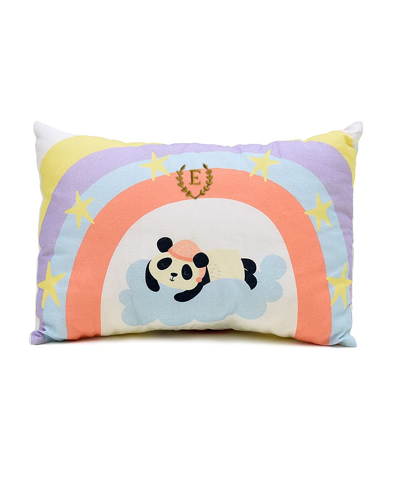 Baby Jalebi Personalized Super Soft Organic Cotton Baby Pillow(Bubba Bear, Initials "E")