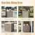 ATMELT 35 Gallon Waterproof Resin Deck Box, Outdoor Lockable Storage Bins Container Container for Patio Cushions Garden Tools Delivery Box, Grey