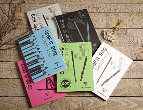 Clairefontaine 96694C Graf’It Stapled Pad – 80 Sheets Drawing Sketch ...